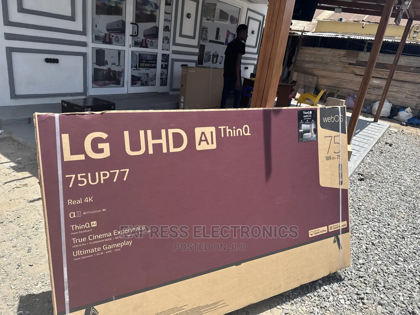 Enjoy Netflix on LG UHD Smart 75”Up77 (Home Theatre)