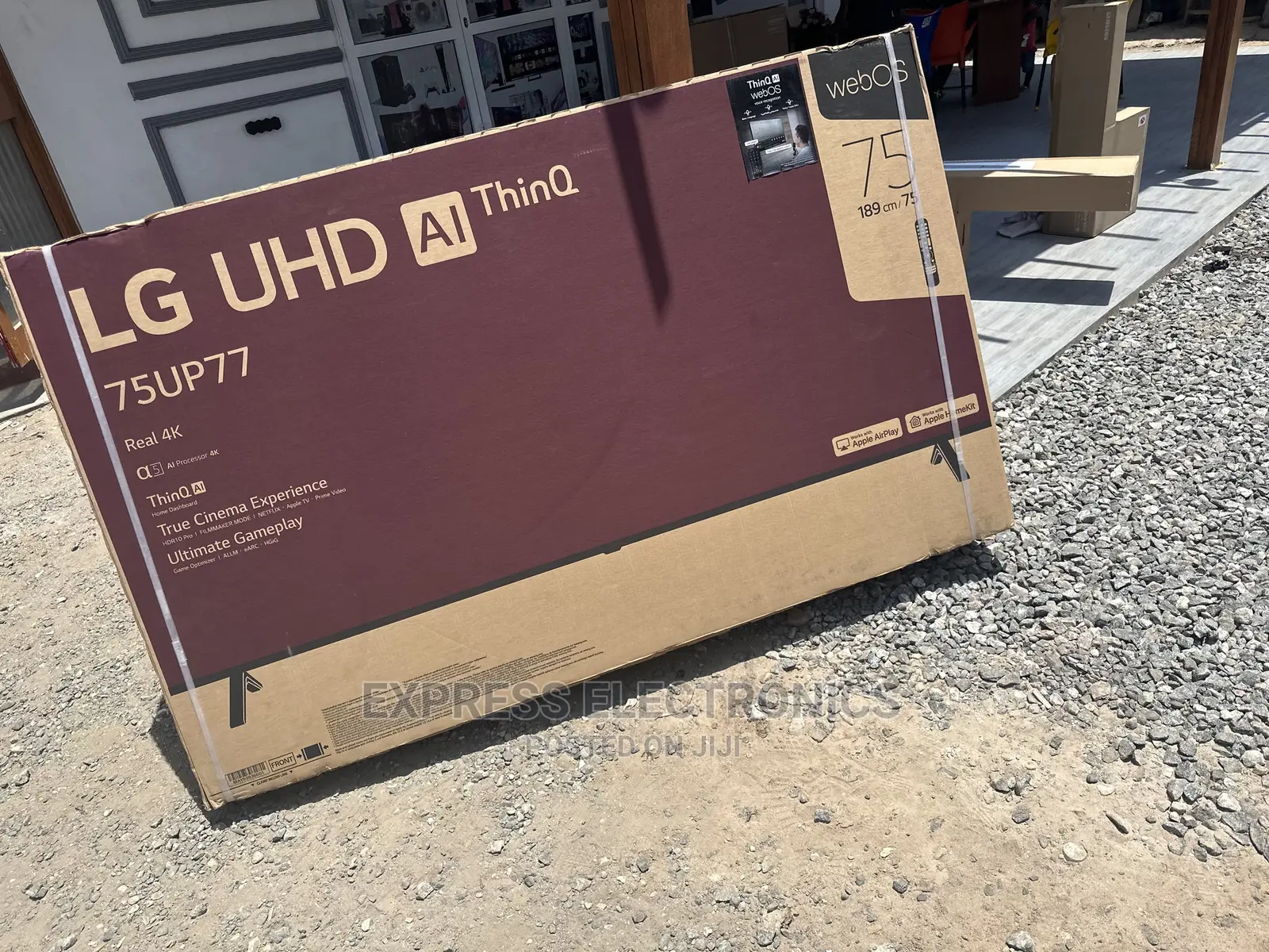 Classic Sleek Design UHD Smart Display LG 75”Up77+Theater