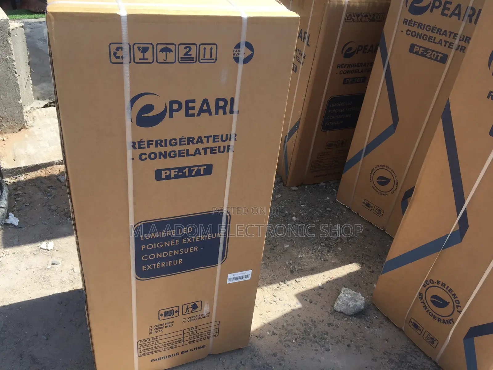 Fast Freezing Pearl PF-17T Double Door Refrigerator
