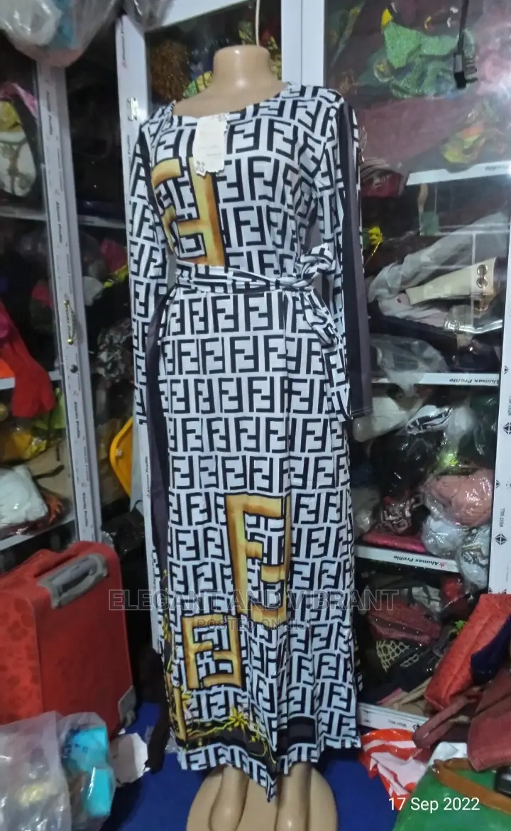 Maxi Designer Fende Ladies Dress