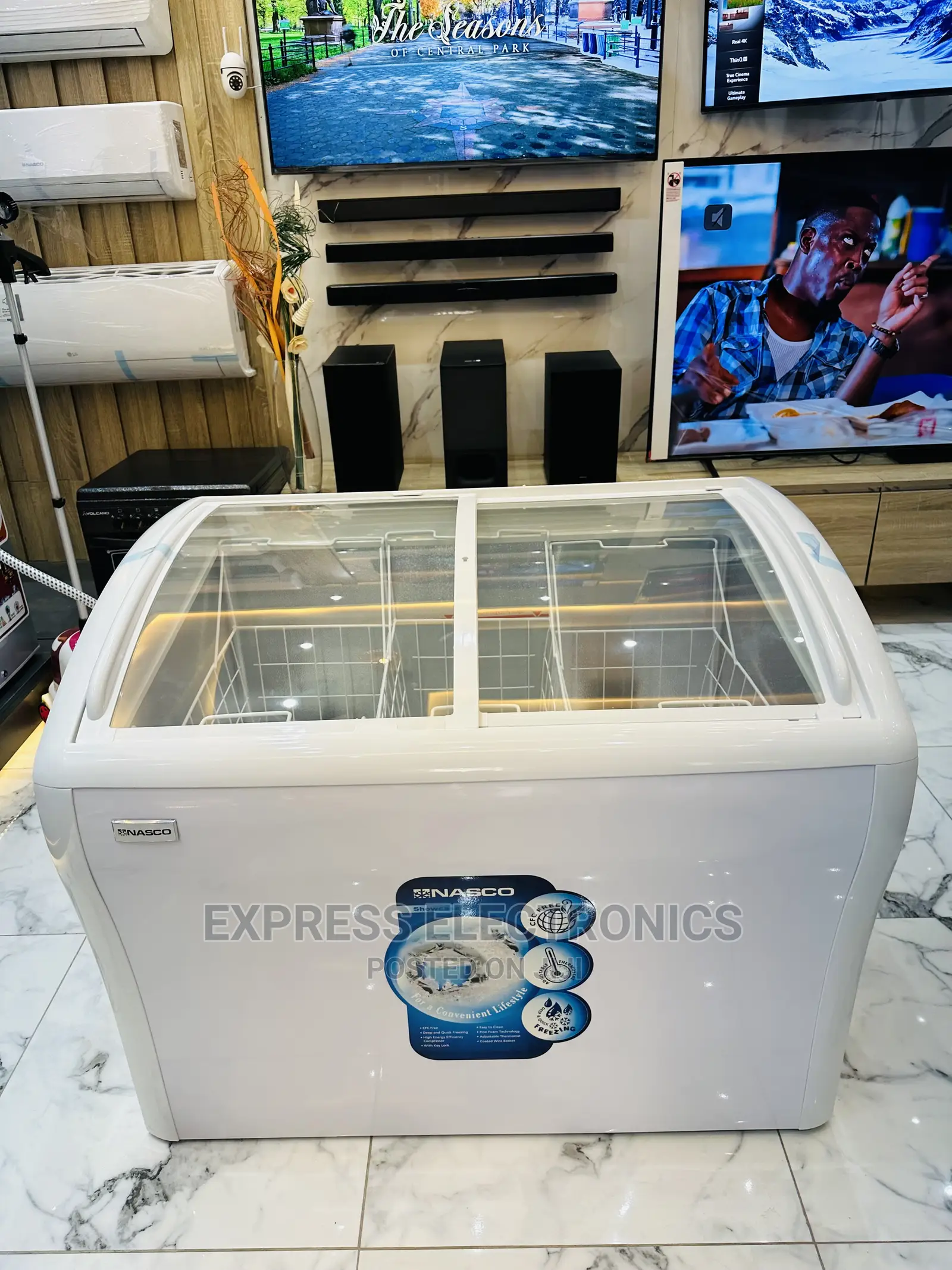 Low Noise Operation Nasco Icestream Display Fridge
