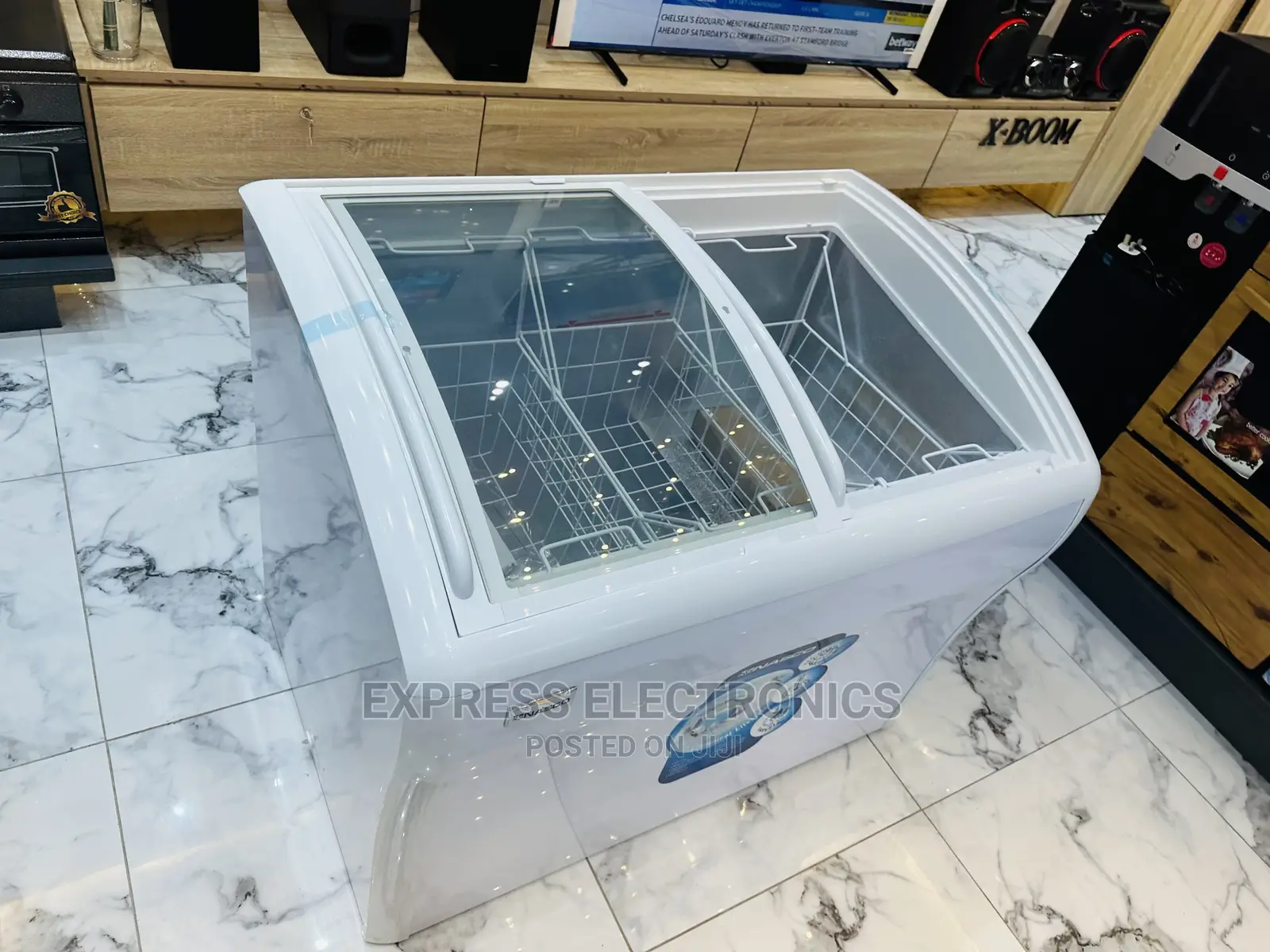 Nasco Double Door  Sliding Door Nas-Fs500g Display Freezer
