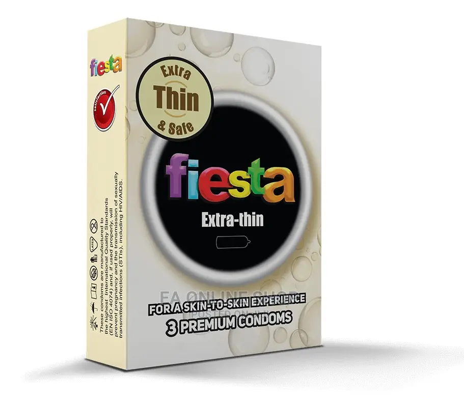 Fiesta Condom Extra Tin. 3 In 1