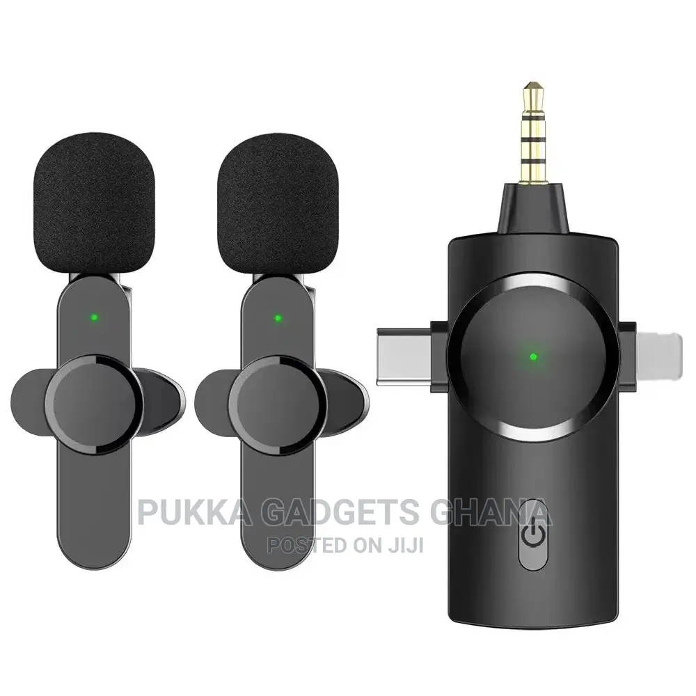 3in1 Wireless Microphone for Phone and Camera