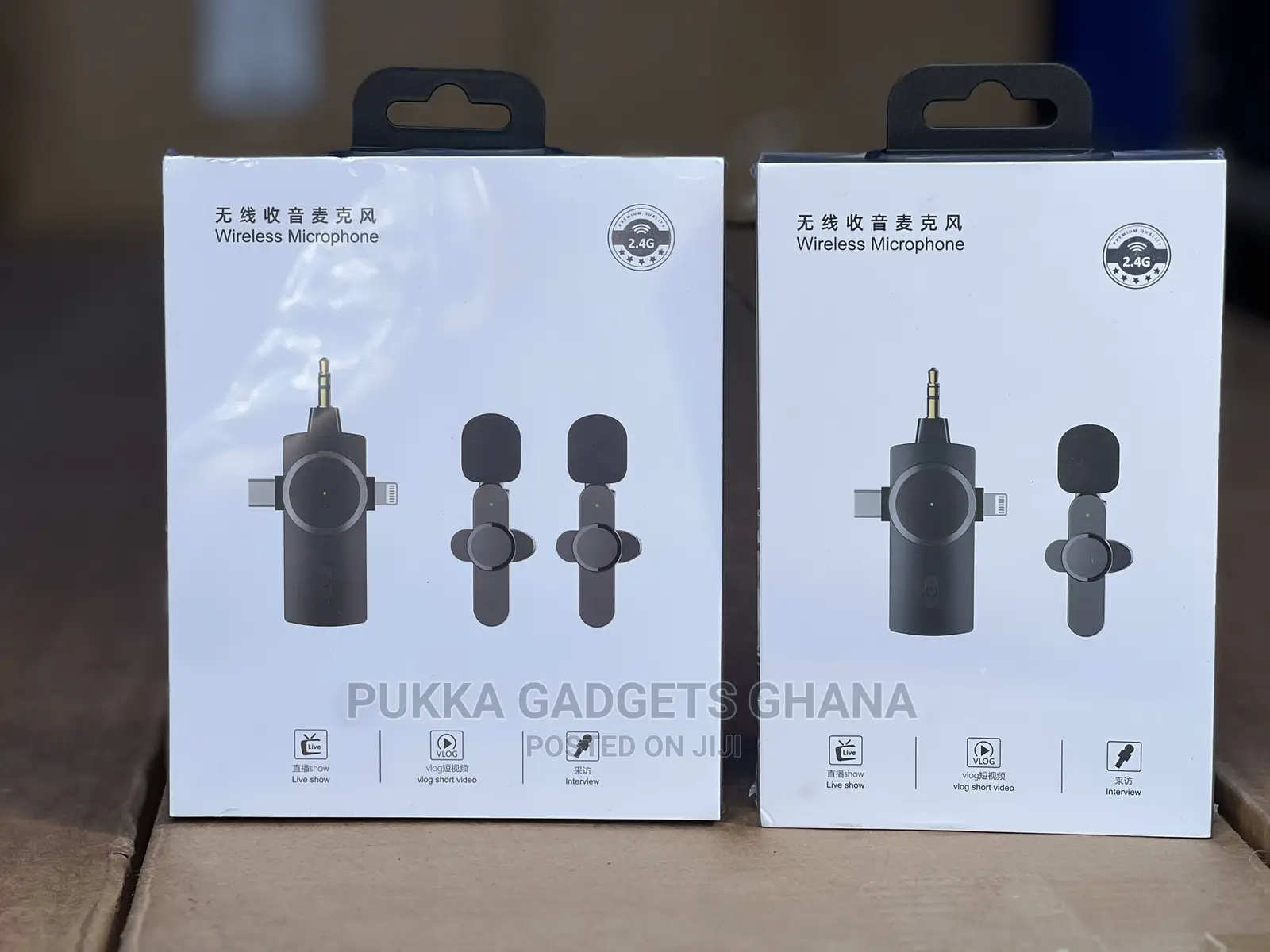 3in1 Wireless Microphone for Phone and Camera