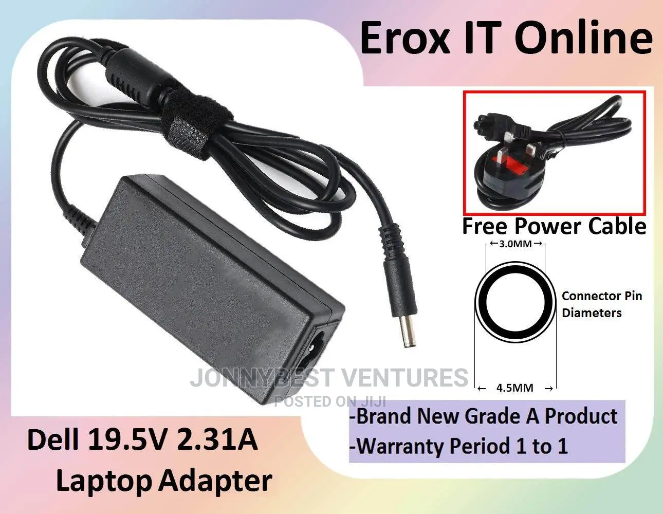 Powerful Dell Big Pin Small Head Laptop Charger