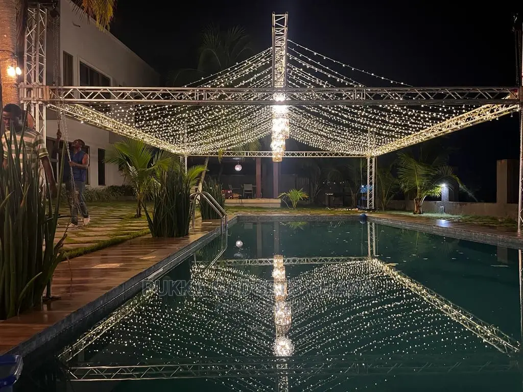 Trusses , Chandeliers, Stage, Lighting Services and Rentals