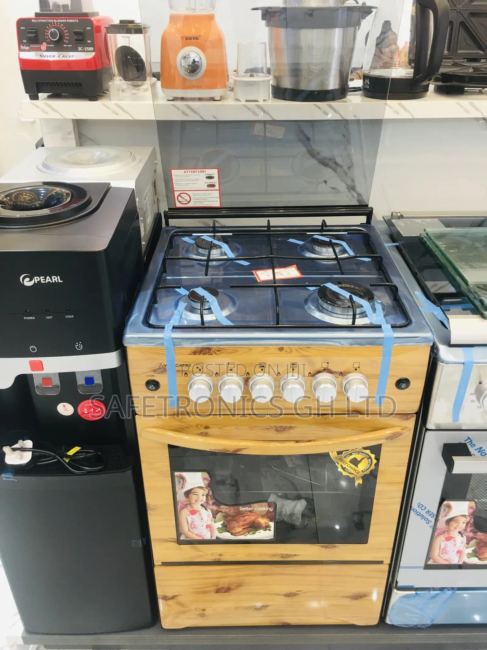 Chigo 4 Burner Gas Cooker 50×50 Oven and Grill