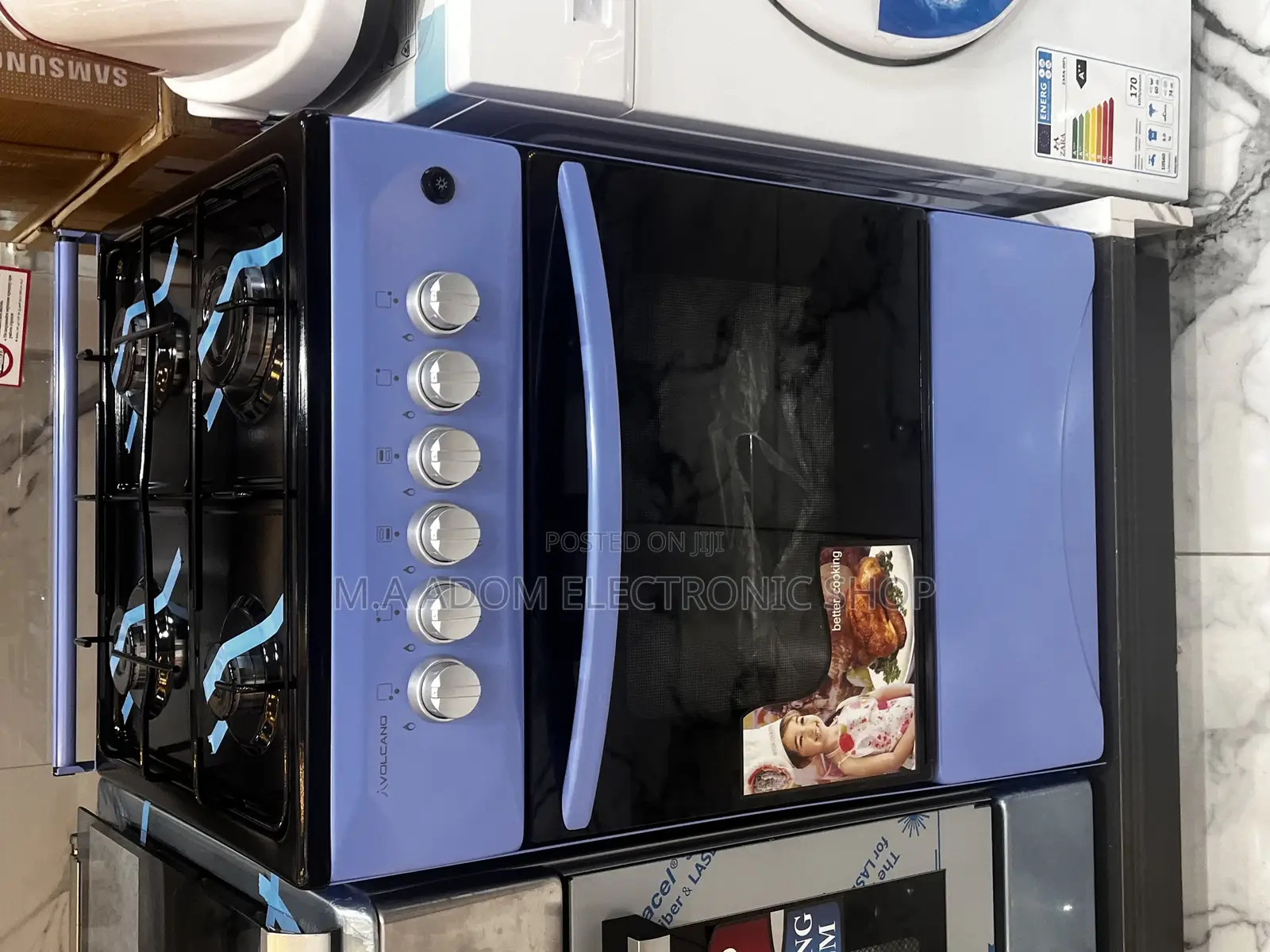 Superb Blue Volcano 4burner Gas Cooker 50×50