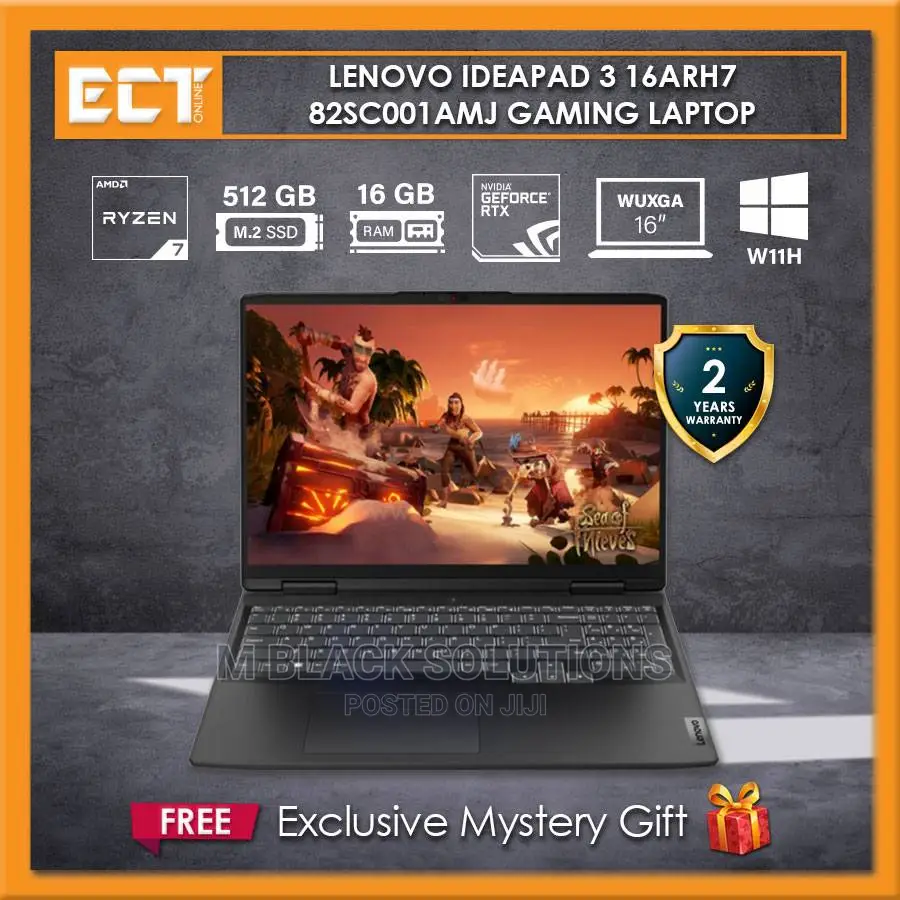 New Laptop Lenovo Ideapad 3 16GB AMD Ryzen 7 SSHD (Hybrid) 512GB