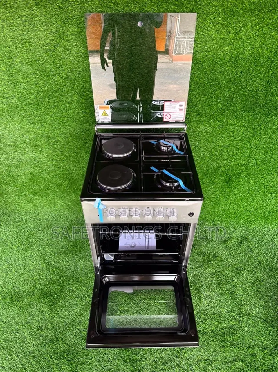 Volcano Sliver 4 Burner Gas Cooker 50×50 Oven and Grill