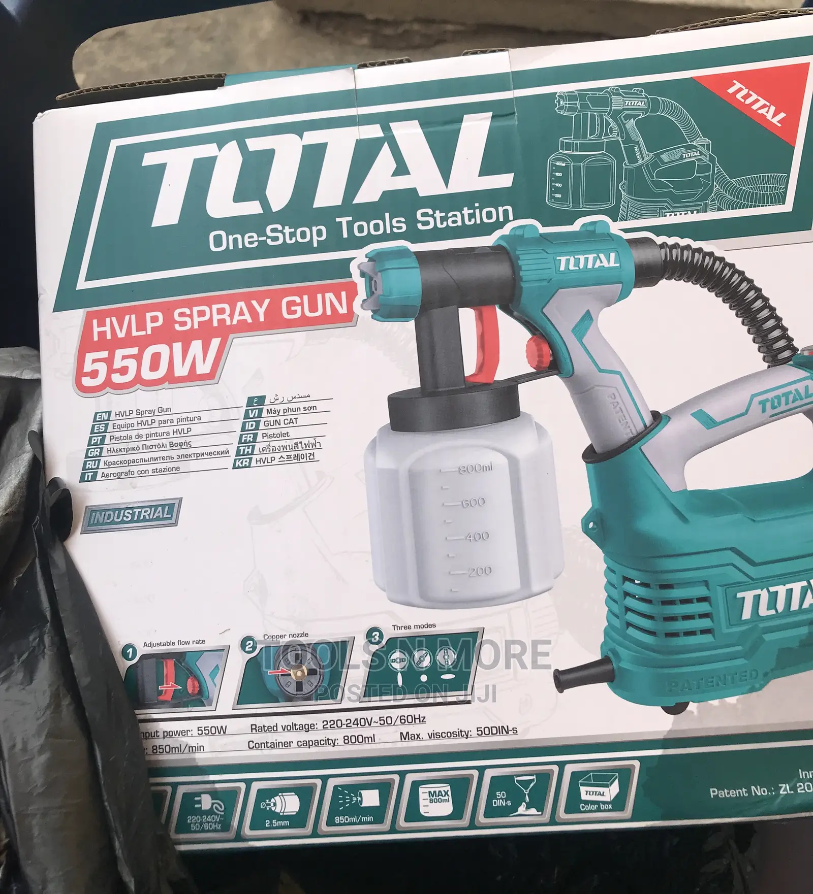 Total Electric Spray Gun (550w) -Plastic Can