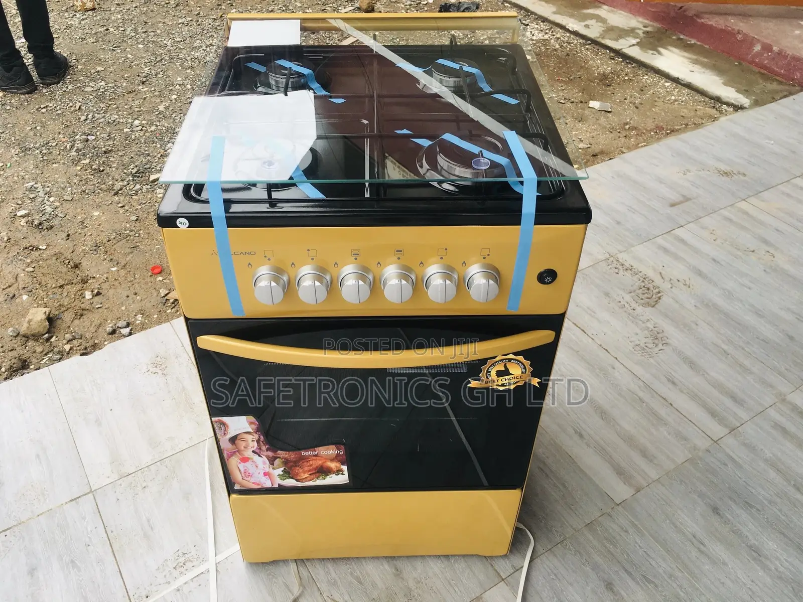 Gold Volcano 4 Burner Gas Oven With Grill