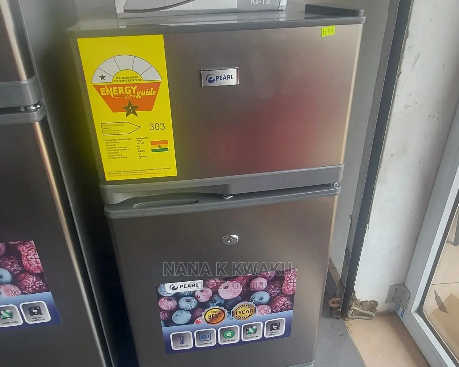 New Pearl Pf10 Double Door Fridge With Top Freezer