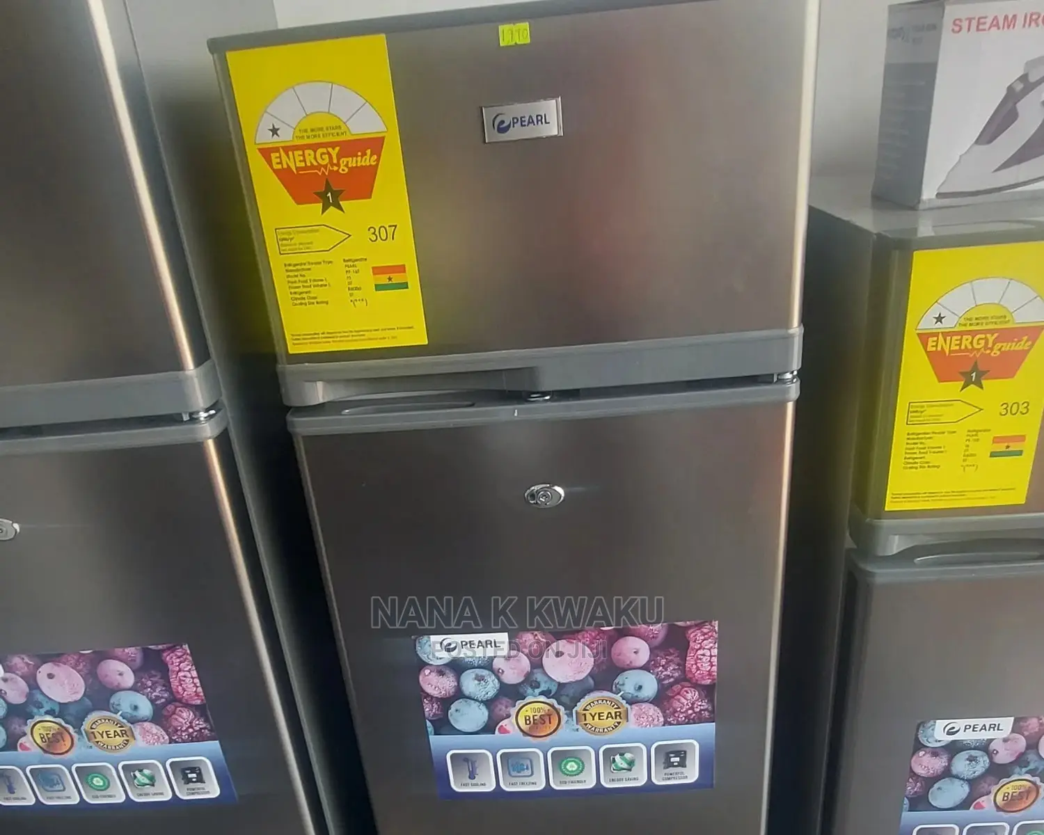New_pearl Pf16 Double Door Fridge