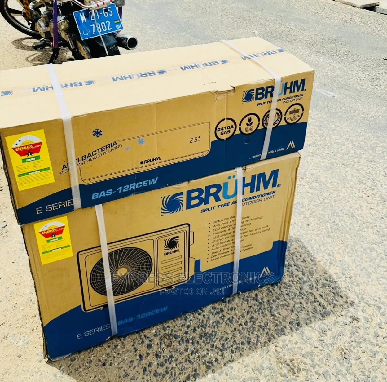 1.5hp Split R410 Gas Rapid Airflow Sleek Bruhm Ac
