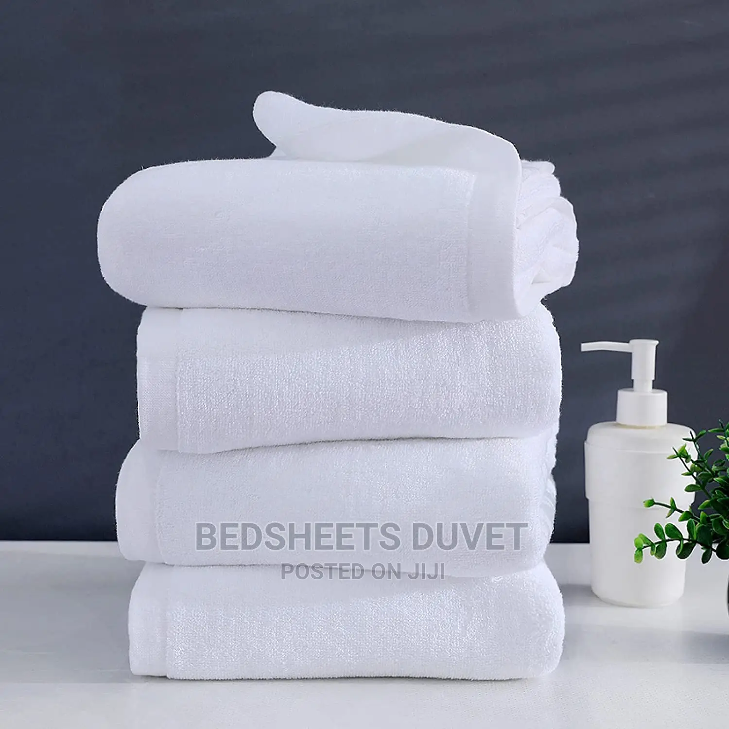 White Thick Bath Towels
