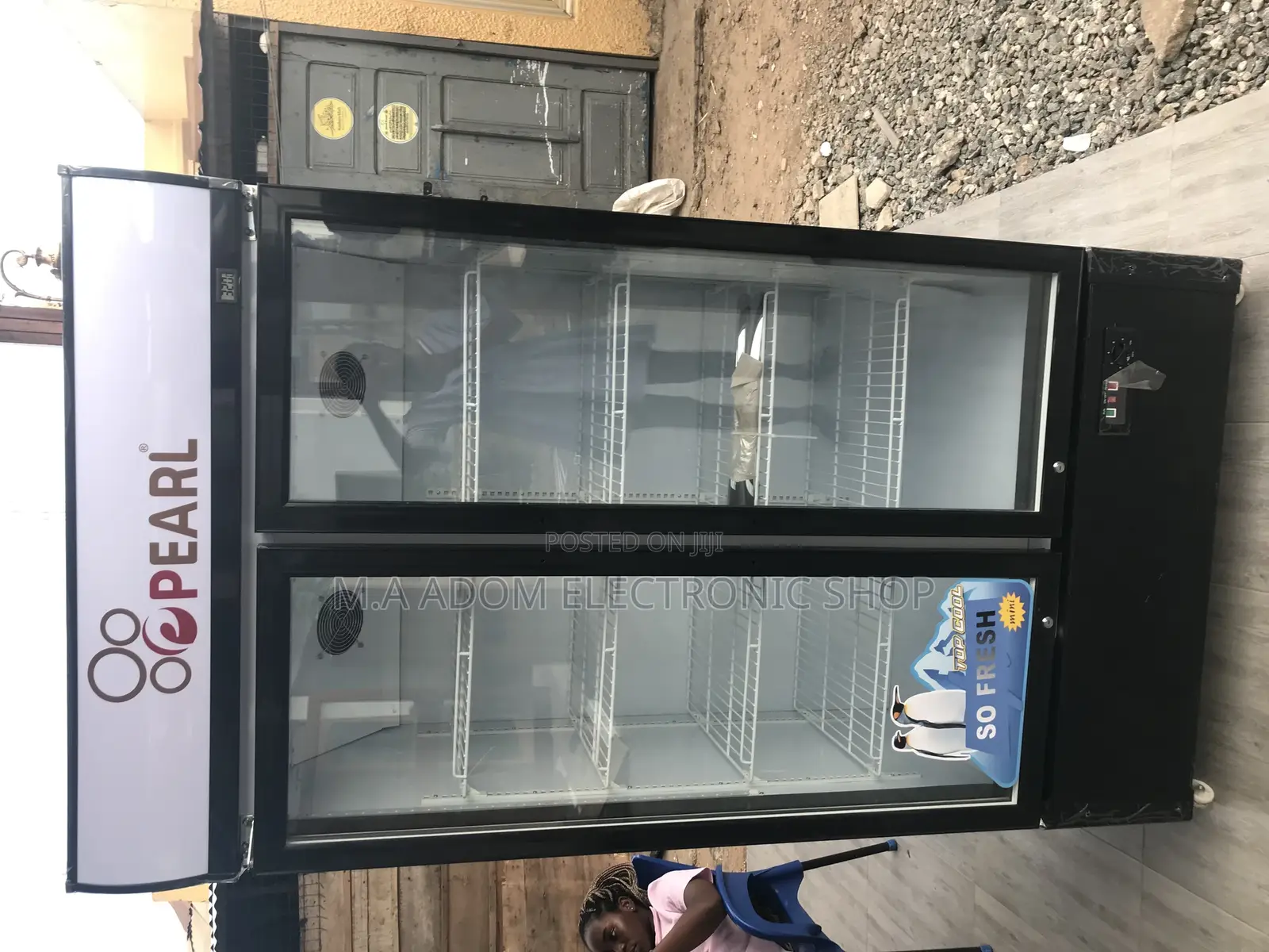 Durable Pearl PVC 74 568litres Display Fridge