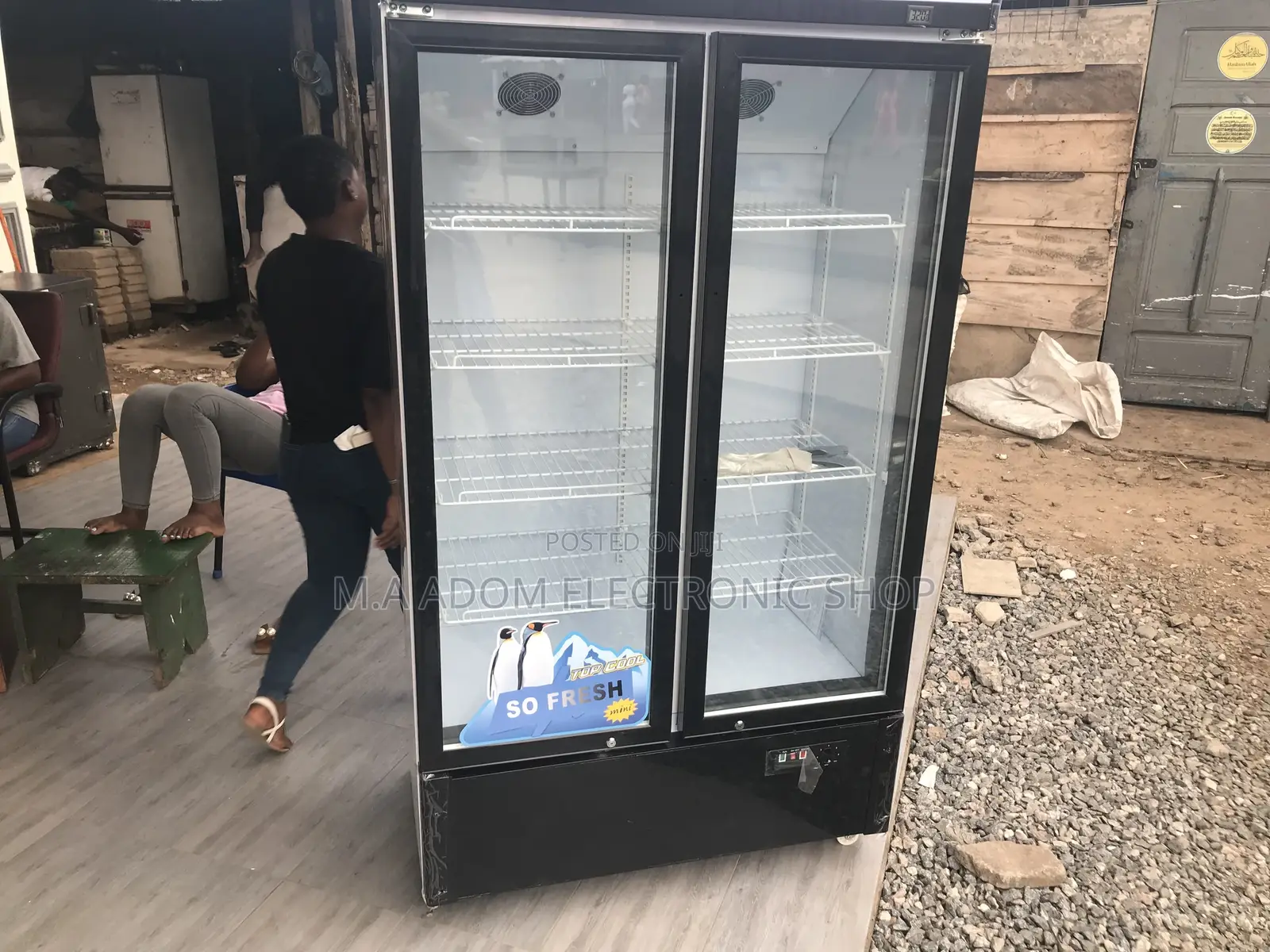 New Pearl PVC 73 568litres Display Fridge