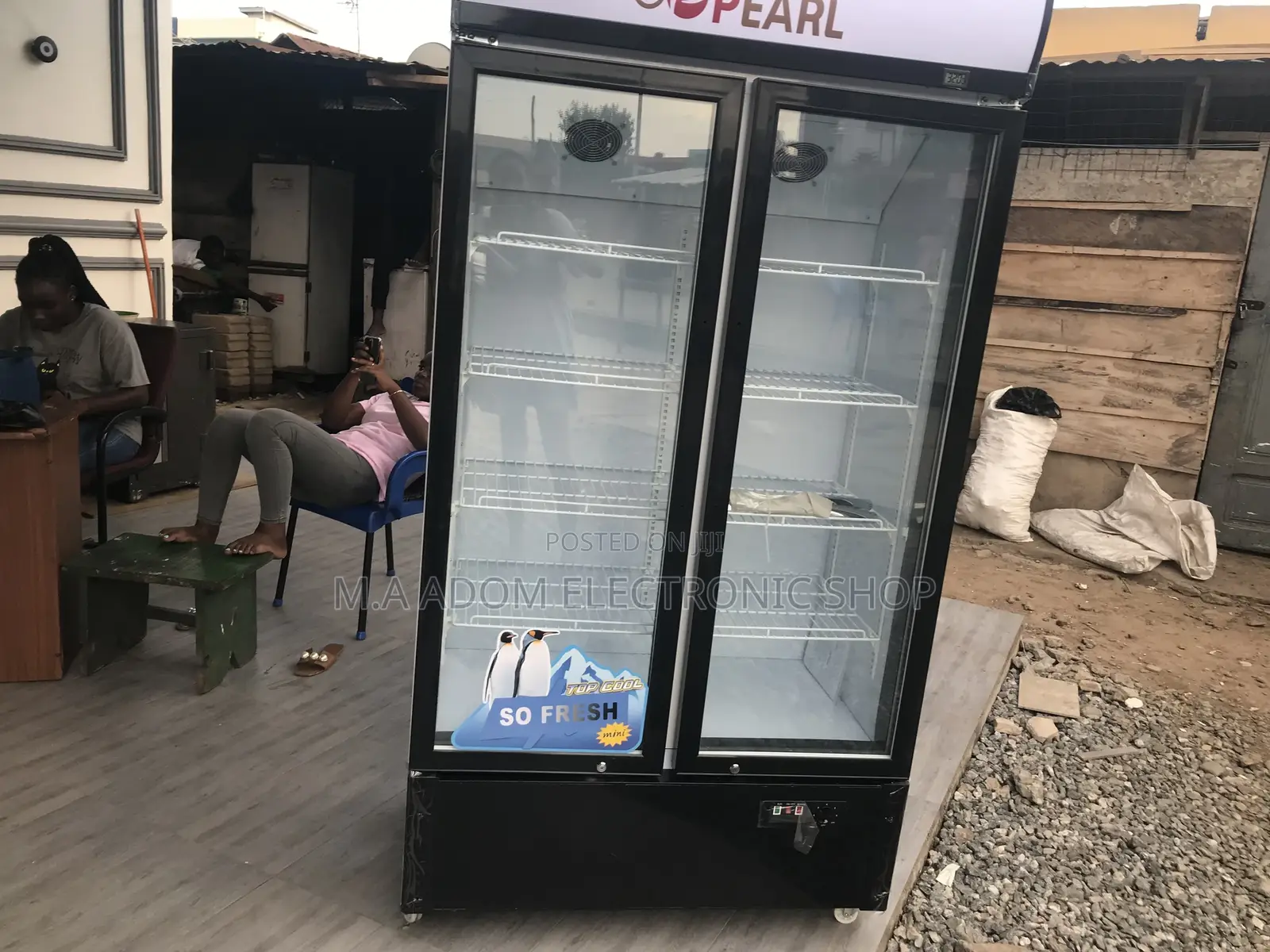 Modern Pearl PVC 73 568litres Display Fridge