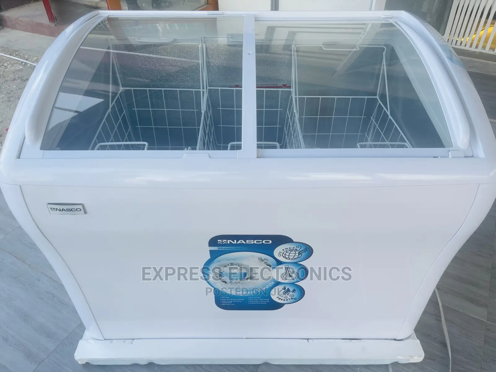 Nas-Fs350g Nasco Freezer Display Ice  Cream Fridge
