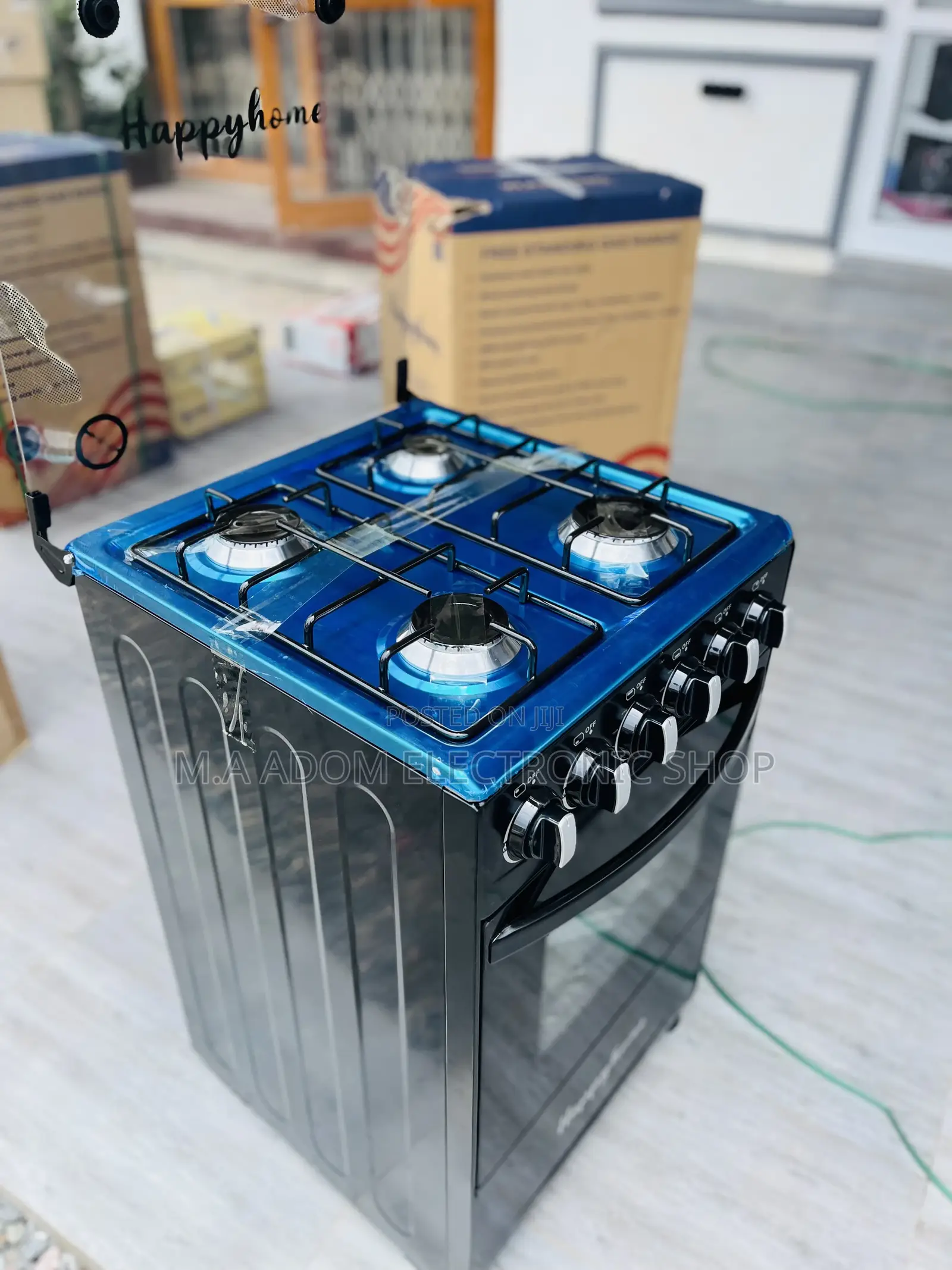 Anti Rust Happy Home 4 Burner Gas Cooker