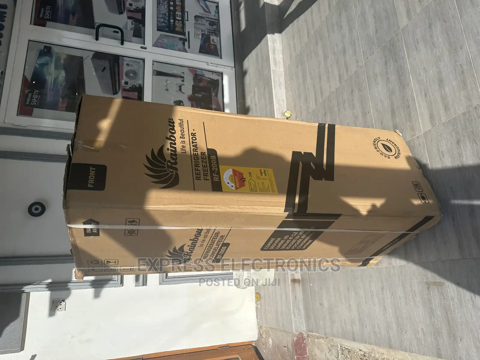 Tempered Glass Shelves Rainbow RF-200B (140L) Grey