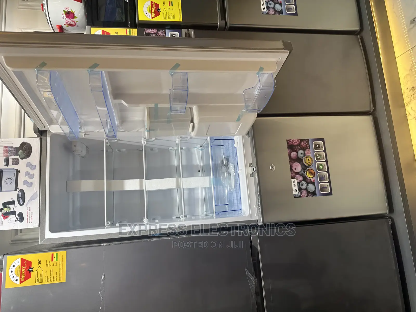 Multi Air Flow System Pearl Fridge Pf 640ixwd Bottom Freezer