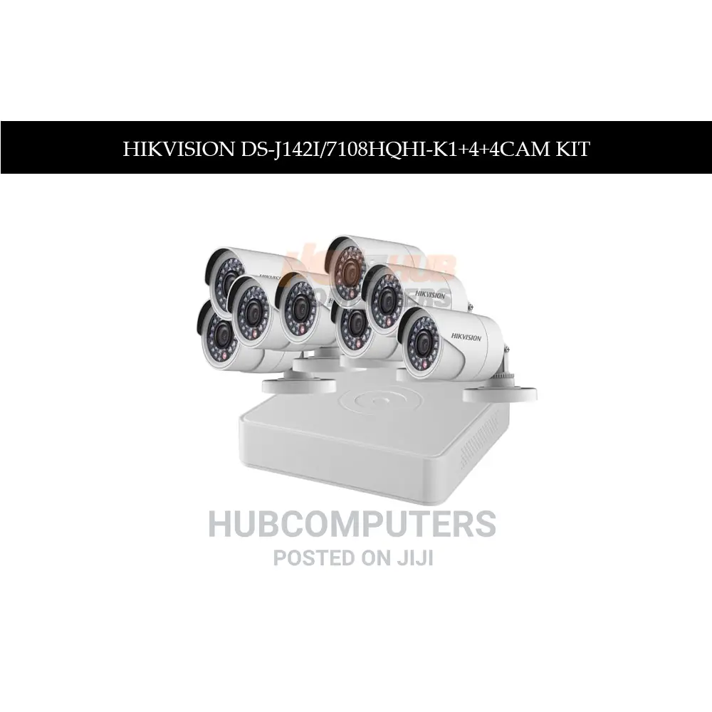 Hikvision (Ds-J142i/7108hqhi-+4+4cam) Camera Kit