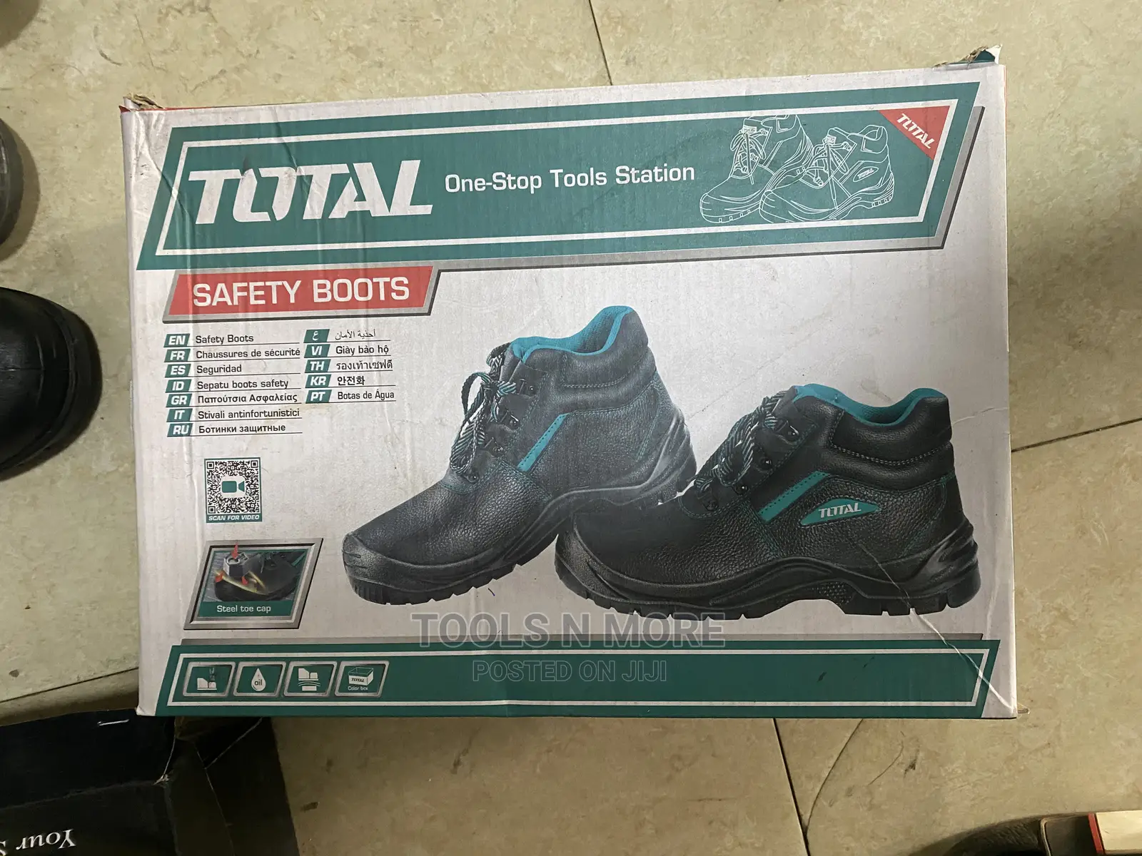 Total Leather Safety Boot