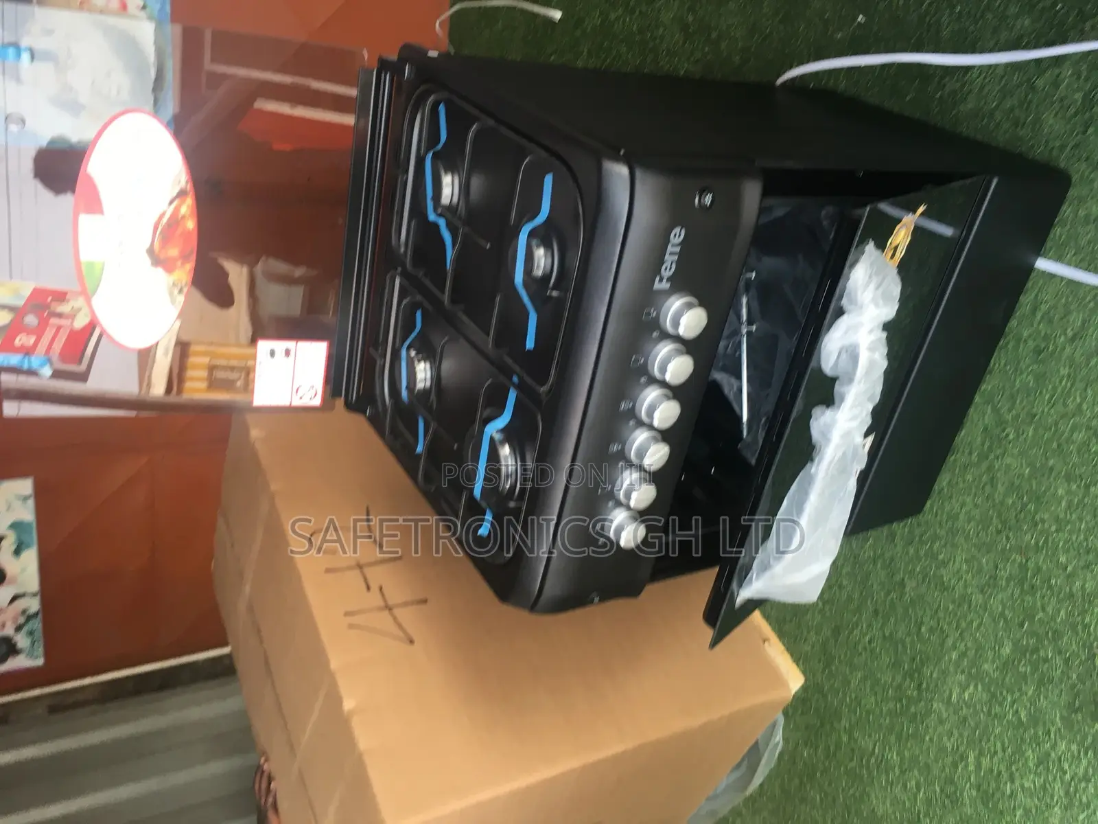 Black Ferre 4BURNER Gas Oven With Grill
