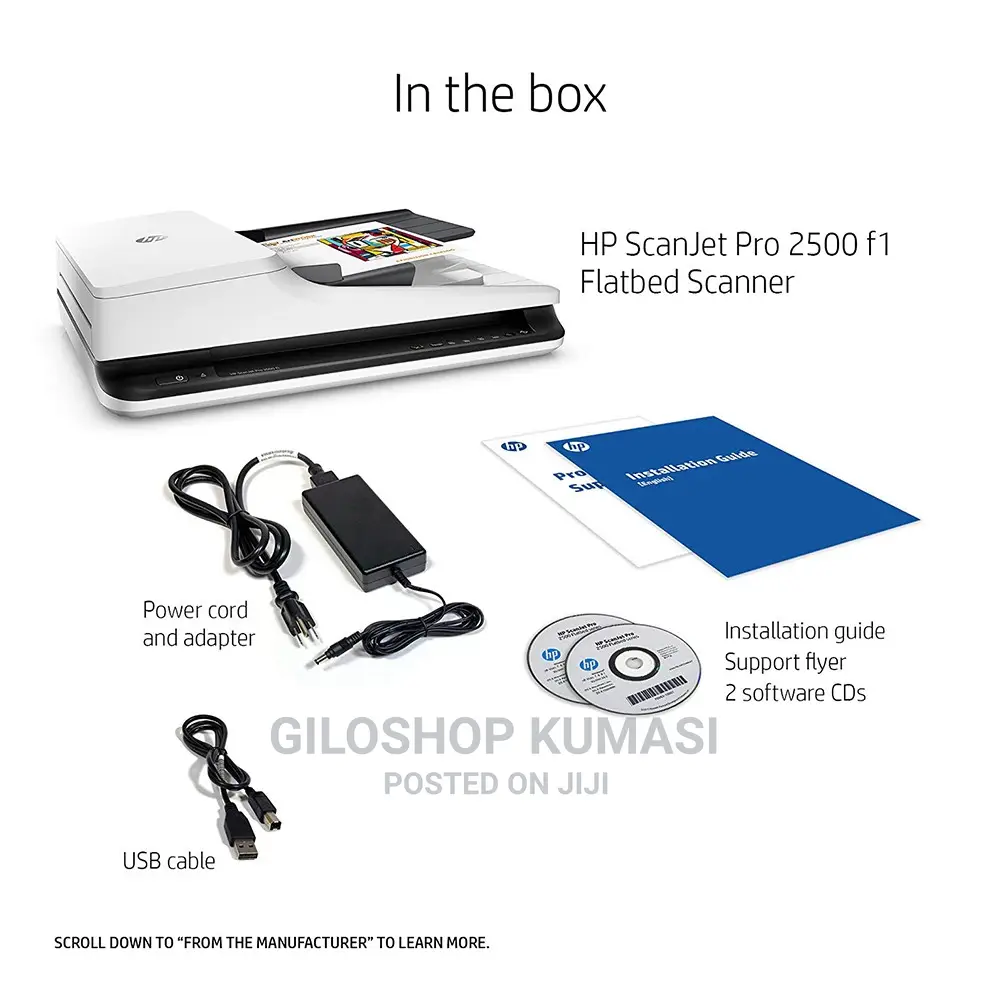 Hp Scanjet Pro 2500 F1 Flatbed Ocr Scanner