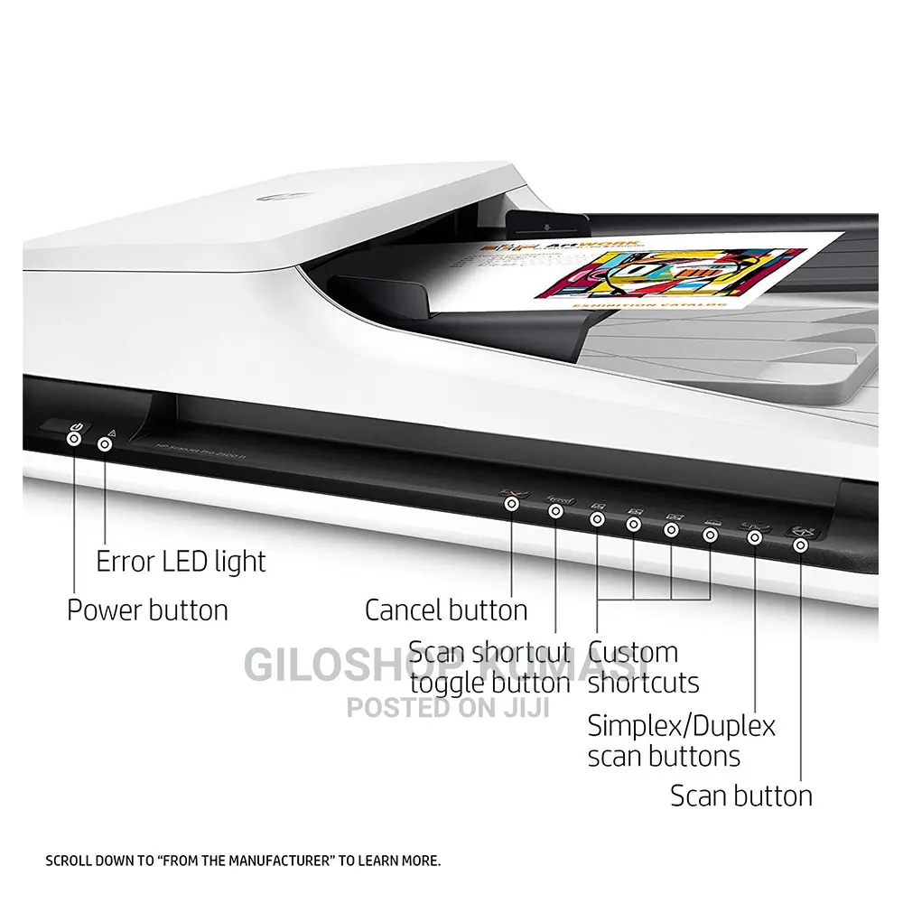 Hp Scanjet Pro 2500 F1 Flatbed Ocr Scanner
