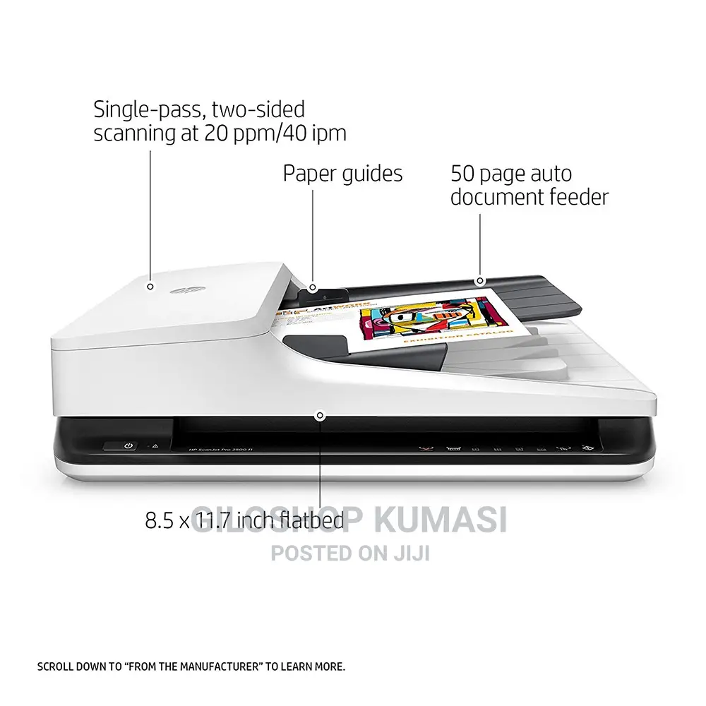 Hp Scanjet Pro 2500 F1 Flatbed Ocr Scanner