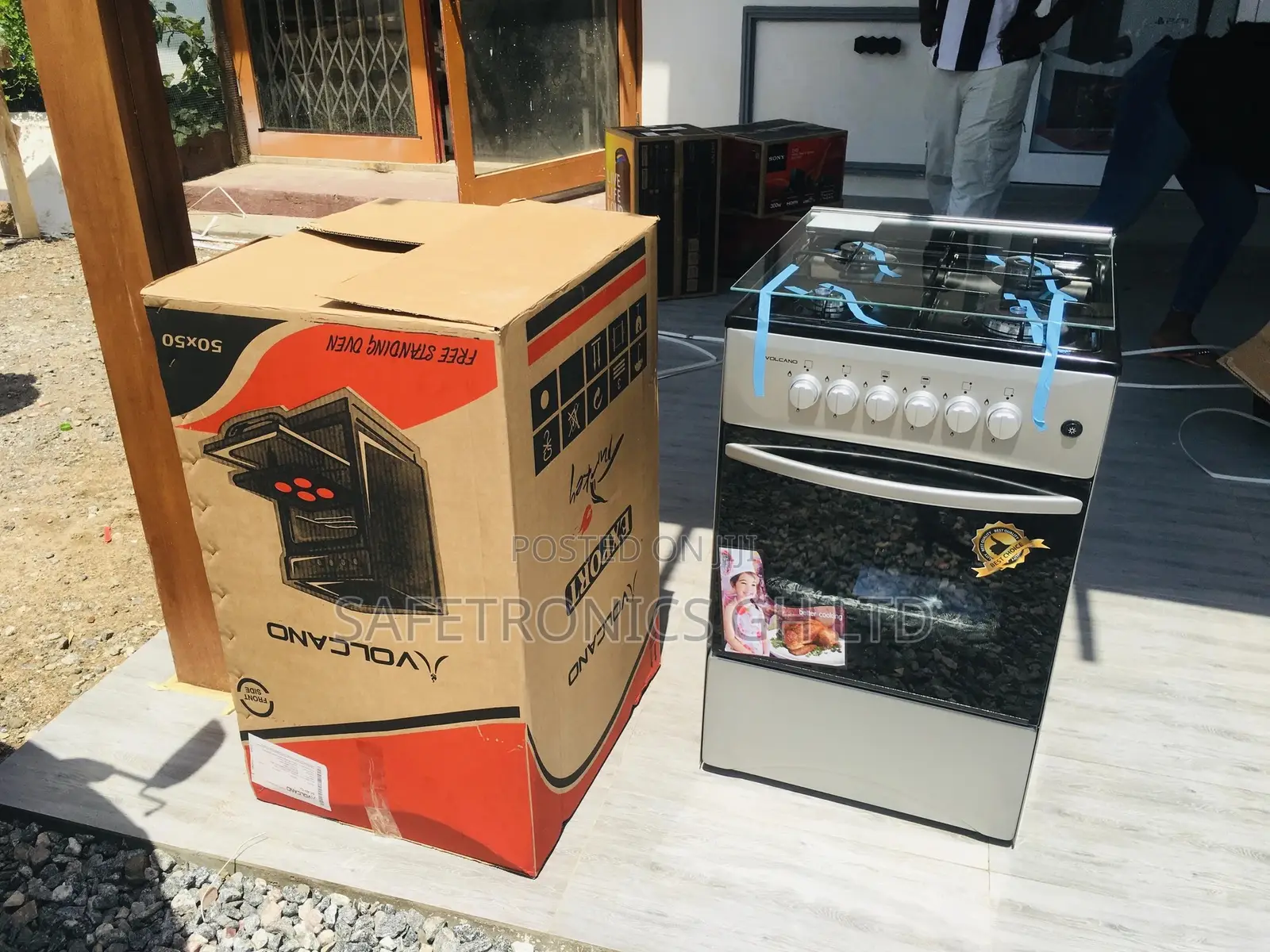 Volcano Sliver 4BURNER Gas Cooker Oven Grill