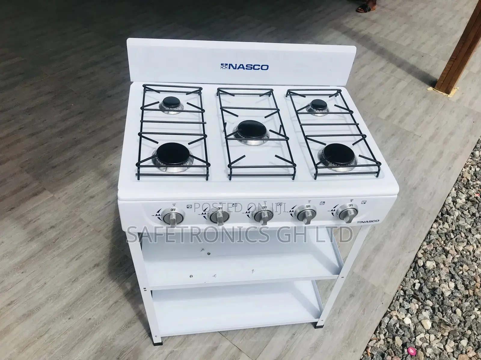 Nasco 4burner Gas Stove With Stand NASGS-K4BSS-S