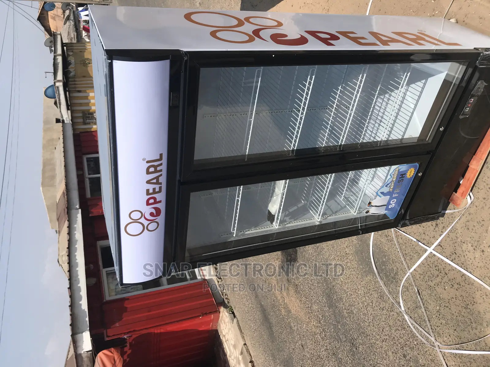 Original Pearl 500liters Display Double Door Display Fridge