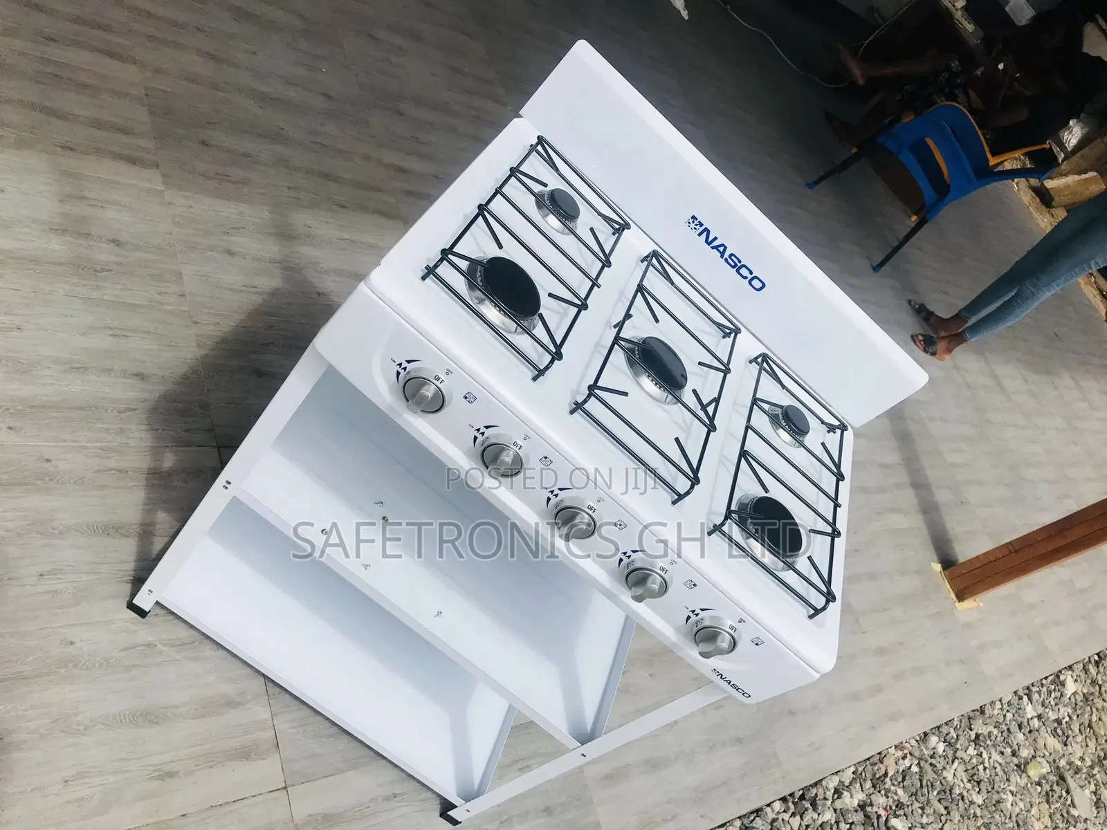 Nasco 4burner Gas Stove With Stand NASGS-K4BSS-S