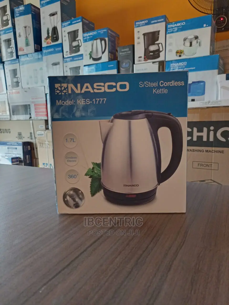Nasco 1.7ltr Stainless Steel Kettle