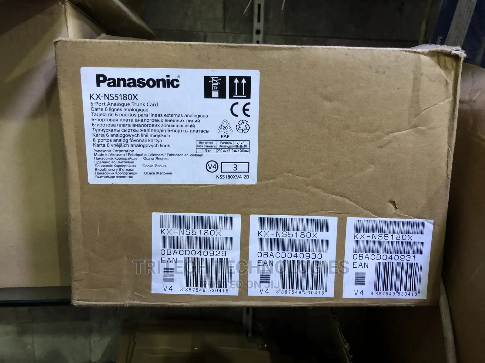 Panasonic KX-NS5180 6 Port Analog Trunk Card (LCOT6)