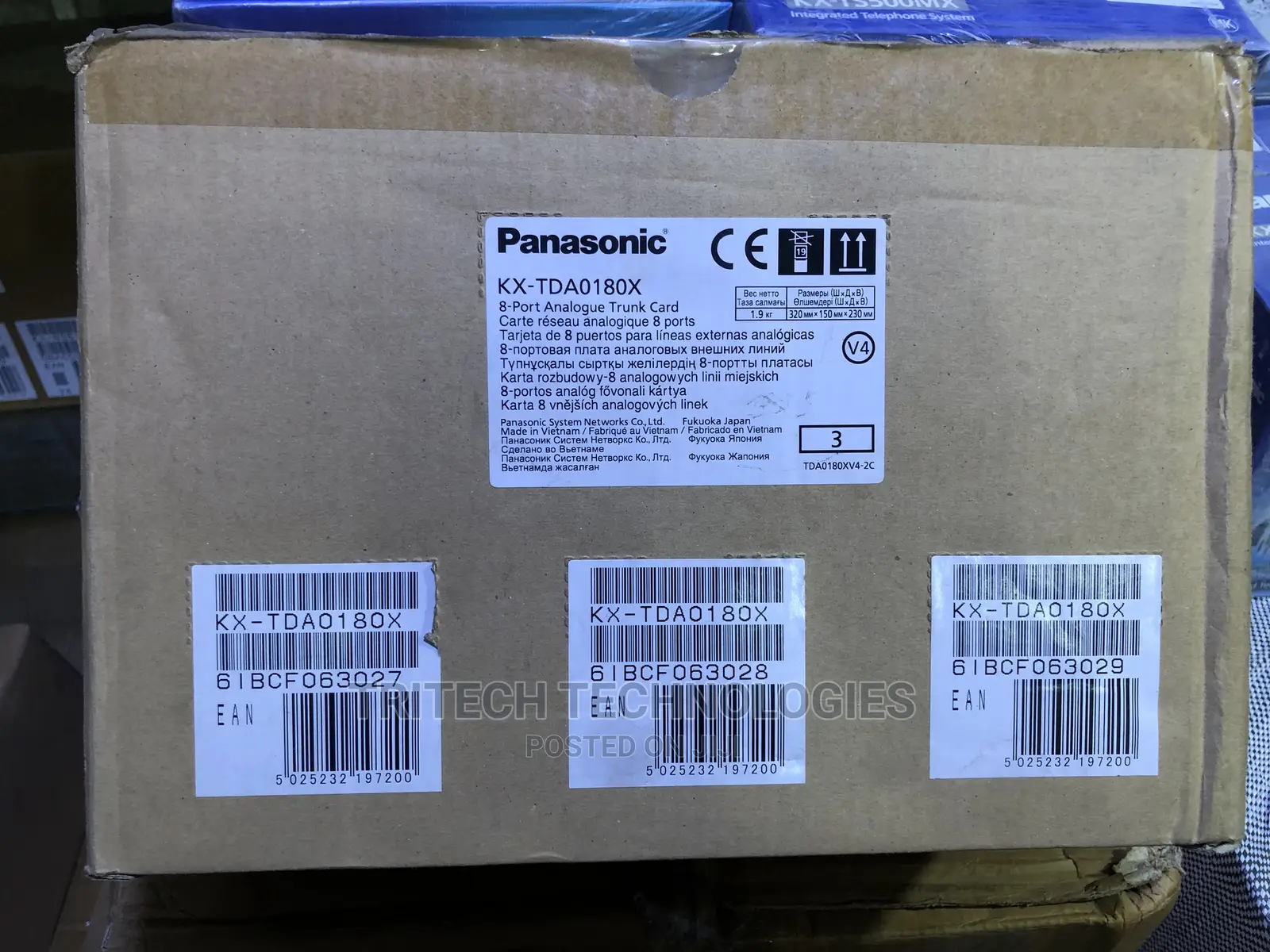 Trunk Card Panasonic KX-TDA0180X 8port Analogue (LCOT8)
