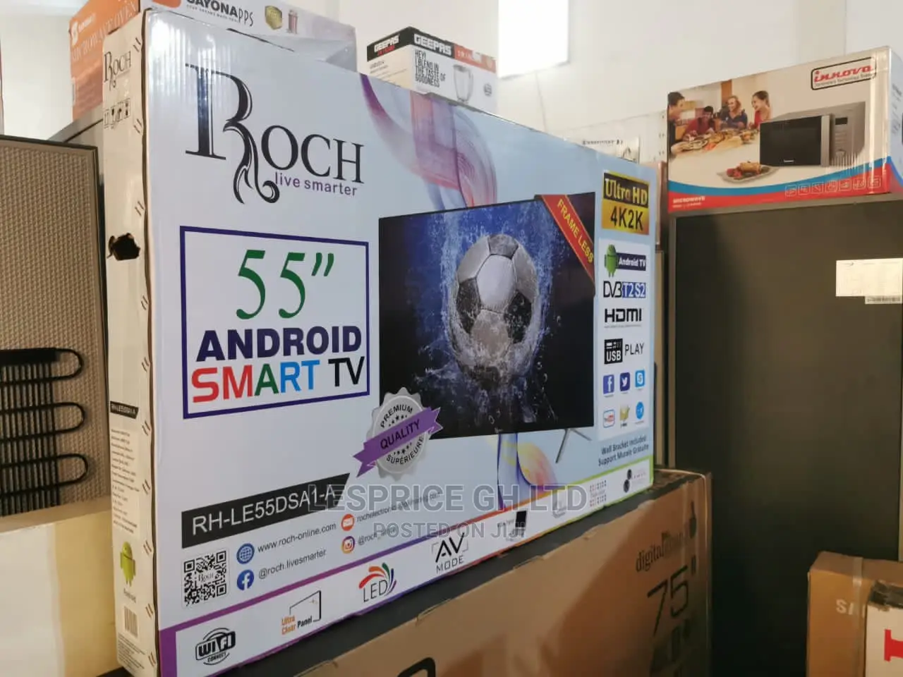 Quality Roch 55” Smart Android Tv
