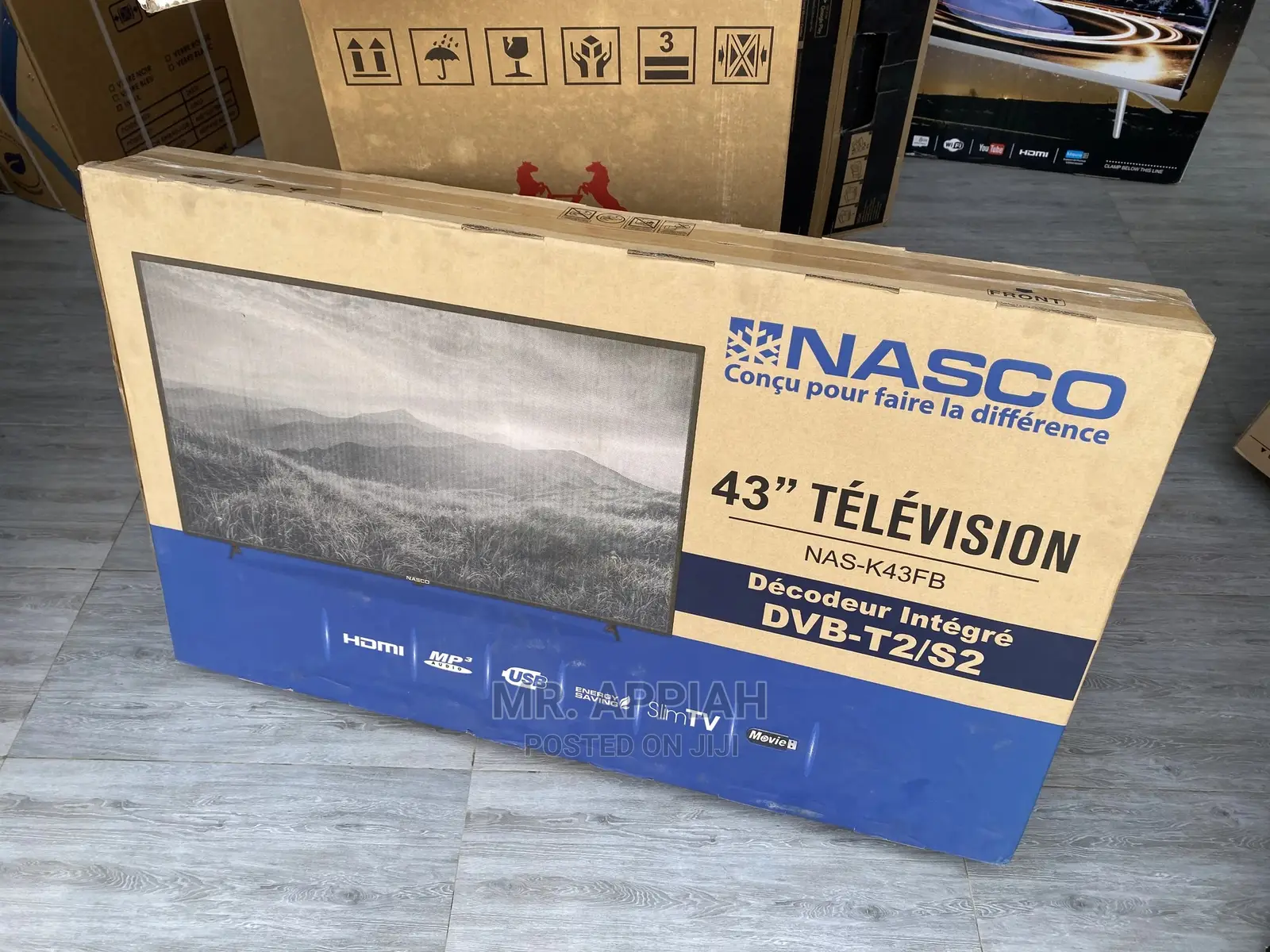 NAS-H43FB 43′′ LED Digital Satellite TV.