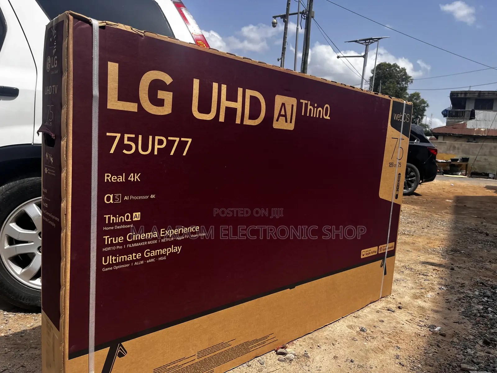 Plus Free Delivery Within Accra Lg 75” UHD Led Tv