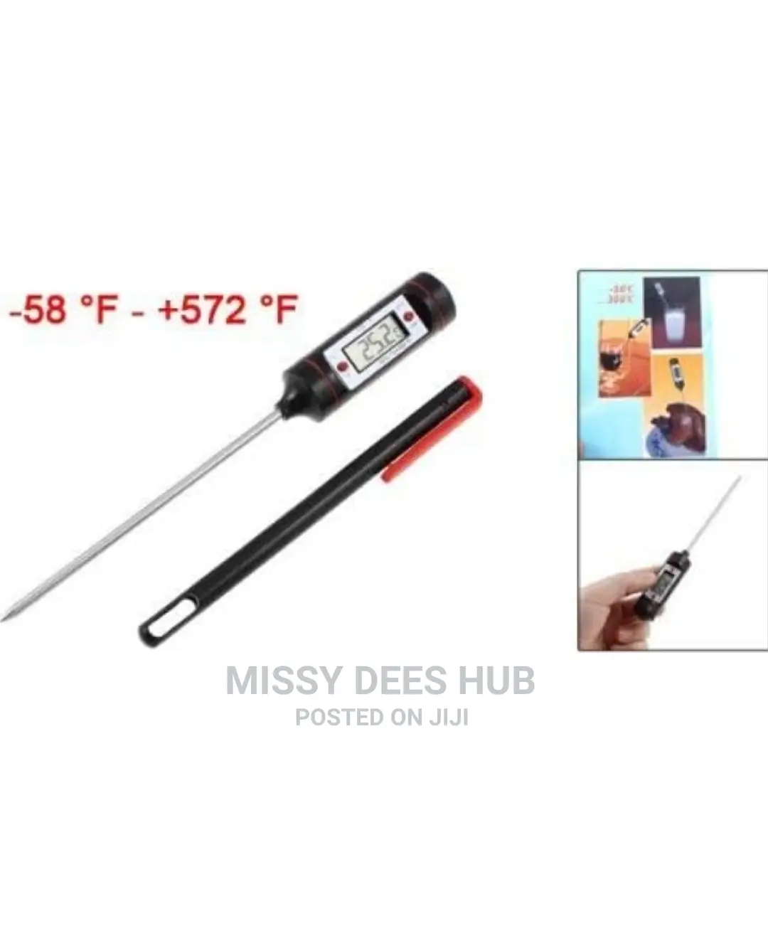 Digital Food Thermometer With Sheath