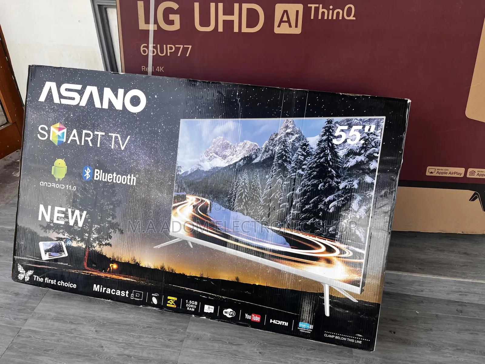 Recommended Asano 55′′ UHD Smart Satellite TV – Black