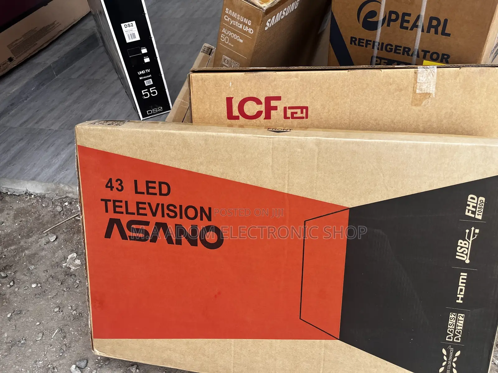 Fabulous Asano 43′′ Digital Satellite HD TV – Black