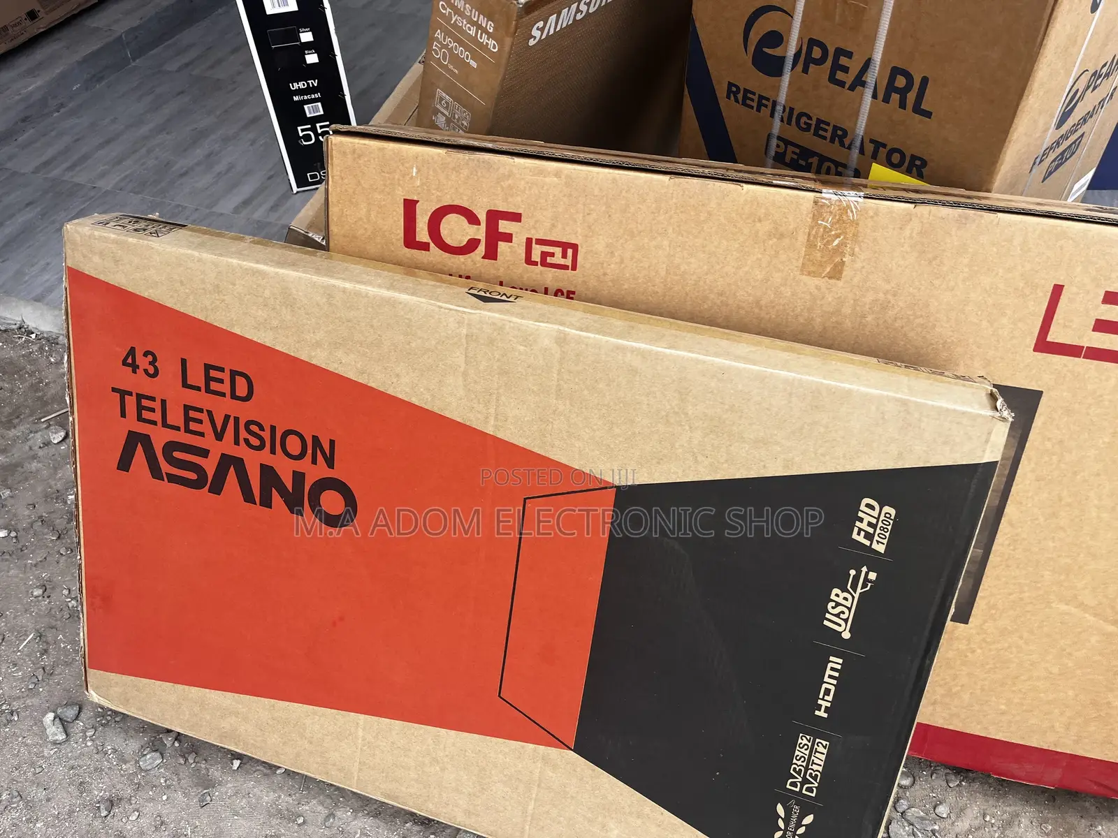 Fabulous Asano 43′′ Digital Satellite HD TV – Black