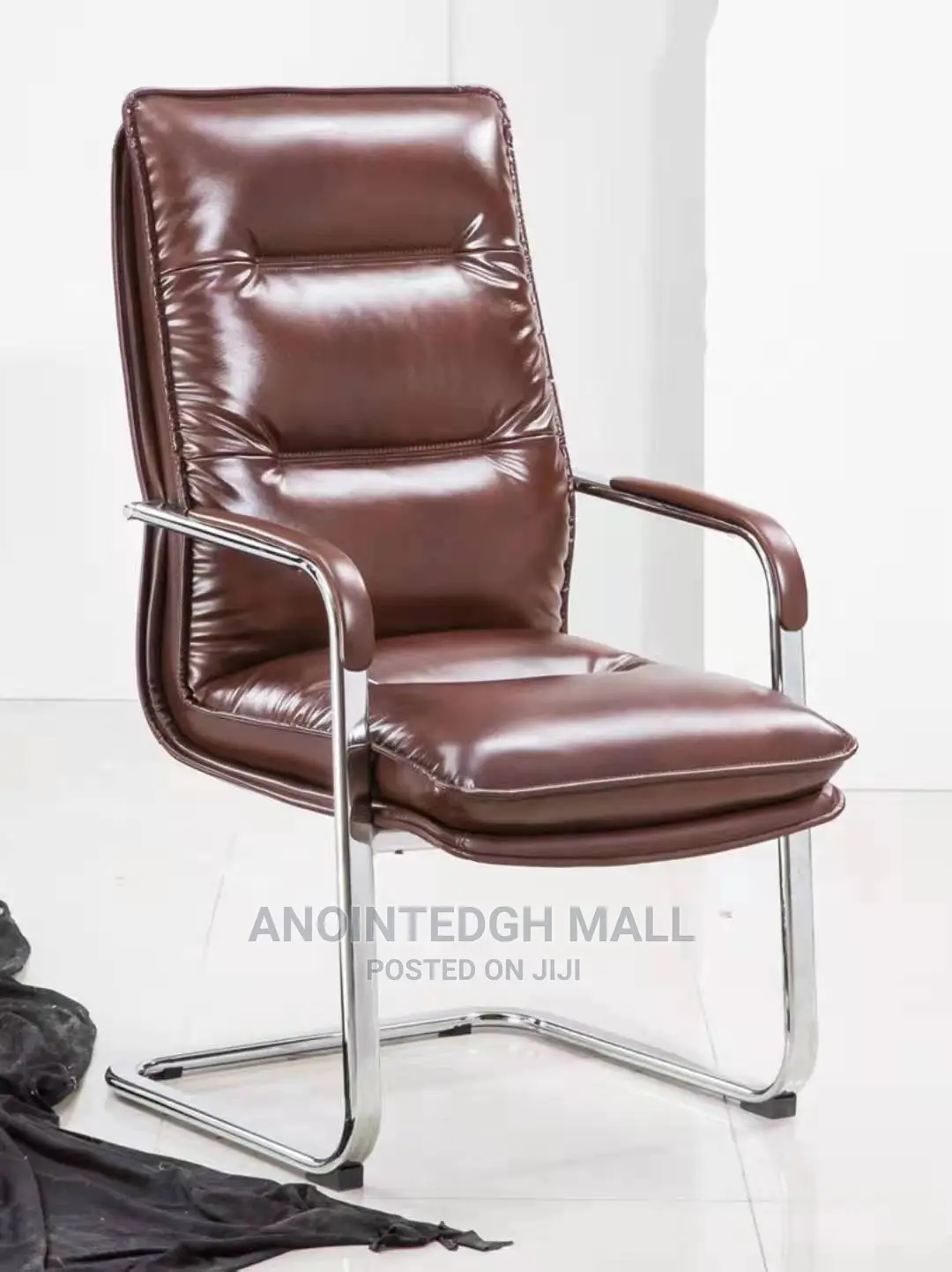 Executive Leather Swivel Chair - Brown