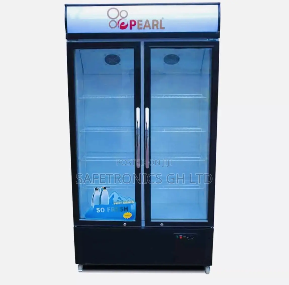 Pearl 568liters Double Door Display Fridge / Beverage Cooler